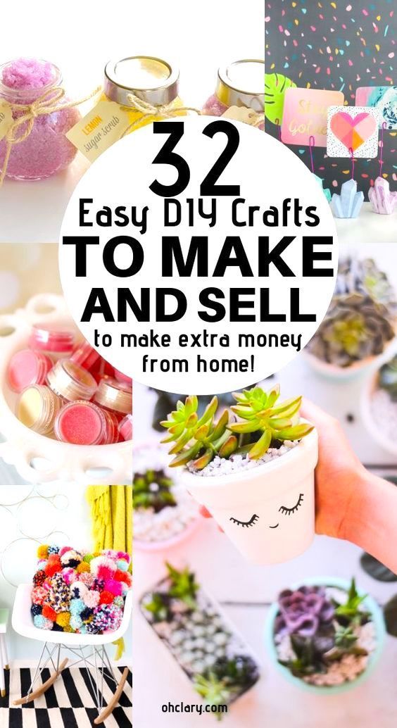Hot Craft Ideas to Sell - 30+ Crafts To Make And Sell From Home -   23 diy crafts to
 ideas