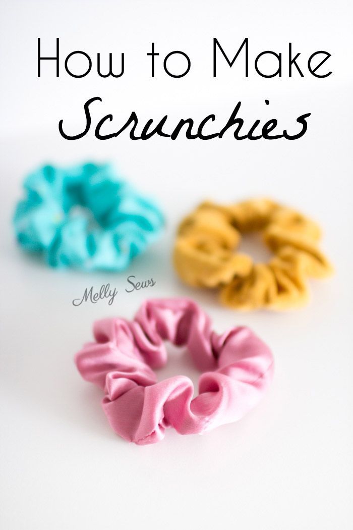 How to Make Scrunchies -   23 diy crafts to
 ideas