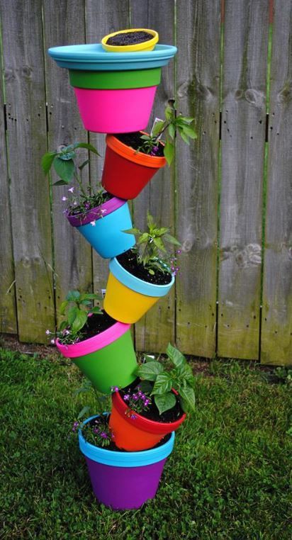 15 Magnificent Vertical Garden Ideas DIY To Add More Greens To Your Home -   23 garden pots crafts
 ideas