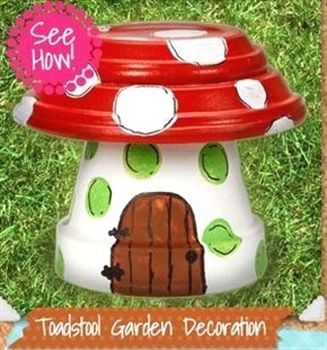 Toadstool Garden Decoration  #GardeningDecoration -   23 garden pots crafts
 ideas