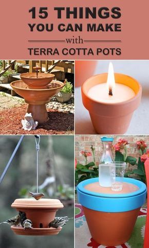 15 Things You Can Make With Terra Cotta Pots -   23 garden pots crafts
 ideas