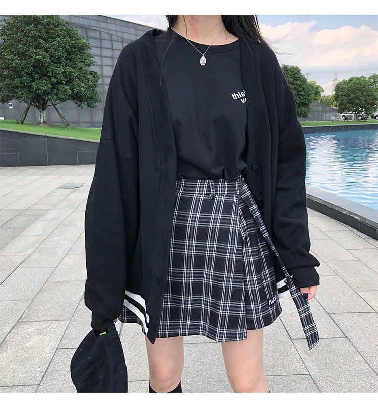 $17 + Free Shipping Worldwide! | Affordable Tartan Short Mini Skirt | Aestethic | Kpop | Korean Fashion | Ulzzang | Cute | Street Style -   23 korean black style
 ideas