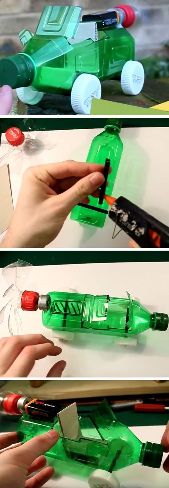 Battery Reconditioning - Easy Recycled Bottle Battery Powered Car | 18 DIY Summer Art Projects for Kids to Make | Easy Art Projects for Teens - Save Money And NEVER Buy A New Battery Again -   23 recycled crafts for teens
 ideas
