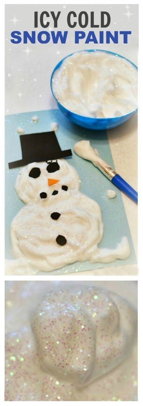 Snow Paint Recipe -   23 winter crafts for kids to make
 ideas