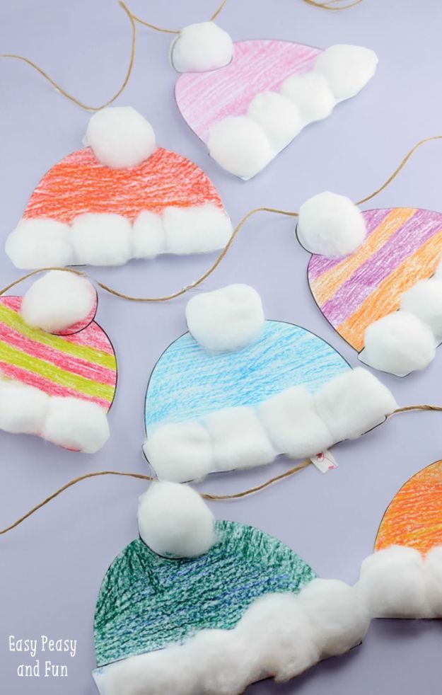 Winter Hats Craft for Kids - Perfect Classroom Craft -   23 winter crafts for kids to make
 ideas