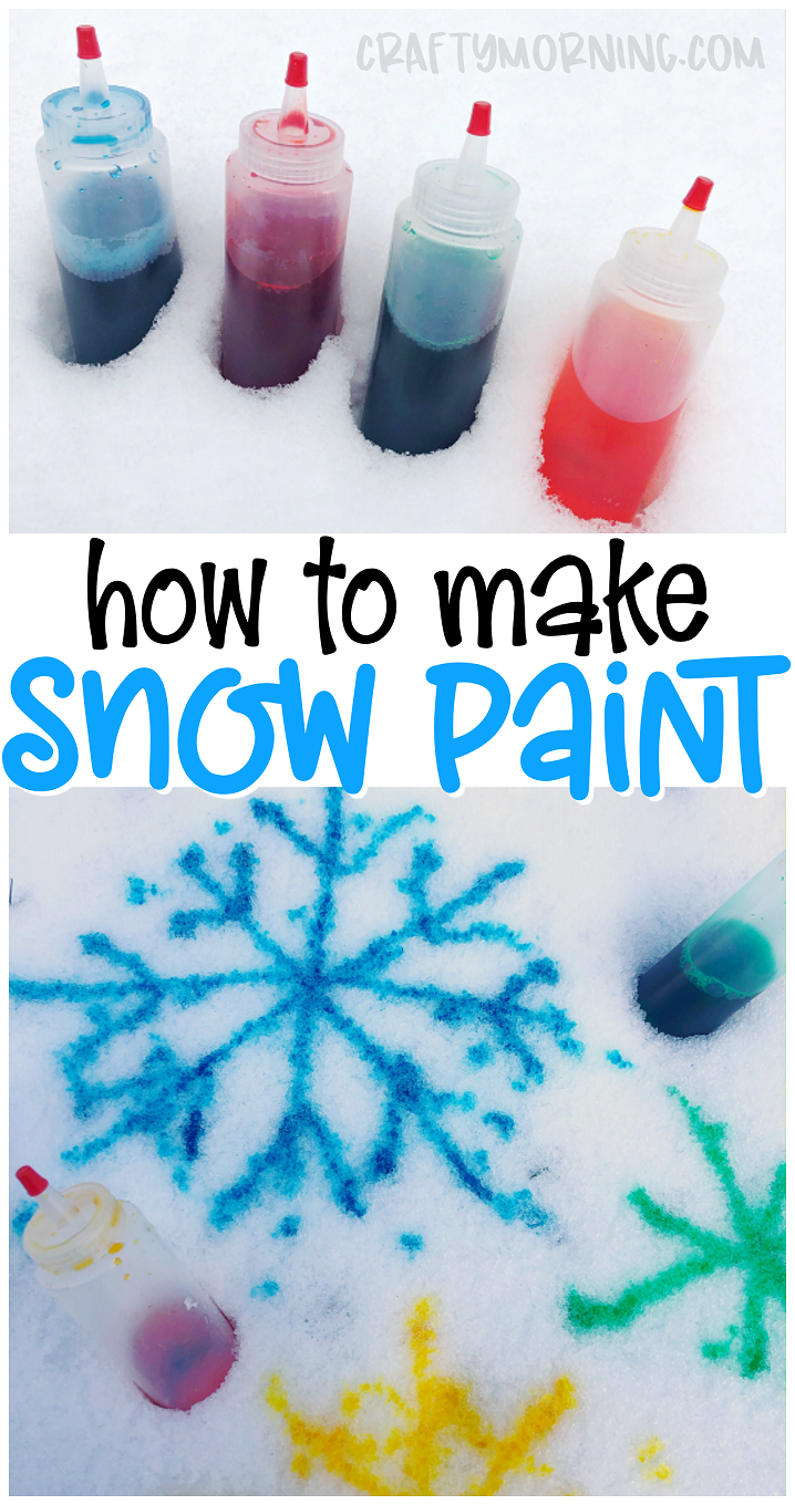 How to Make Snow Paint -   23 winter crafts for kids to make
 ideas