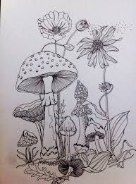 Image result for zentangle fairy garden mushroom -   24 fairy garden drawing ideas
