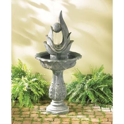 Standing Designer Fountain -   24 garden design water
 ideas