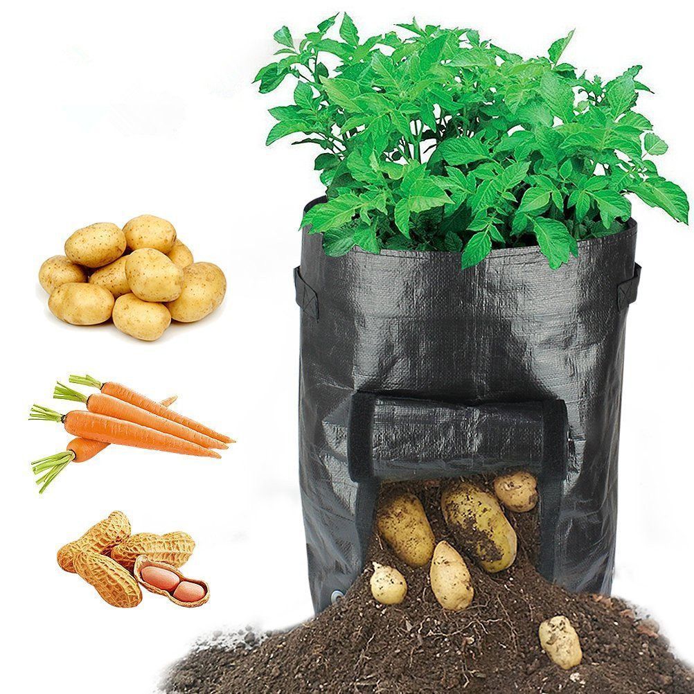 50L Large Capacity Potato Grow Planter PE Container Bag Pouch Tomato Vegatables Garden Outdoor -   24 garden design water
 ideas