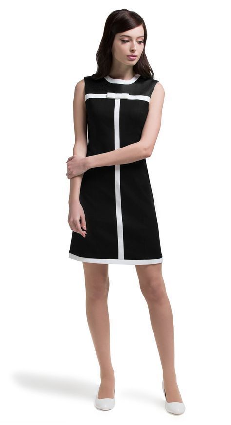 MARMALADE Mod 60s Style Dress with Black Panel -   24 preppy style dress
 ideas