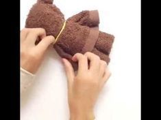 How To Make A Teddy Bear From A Towel - HelloDaycare -   25 crafts gifts teddy bears
 ideas