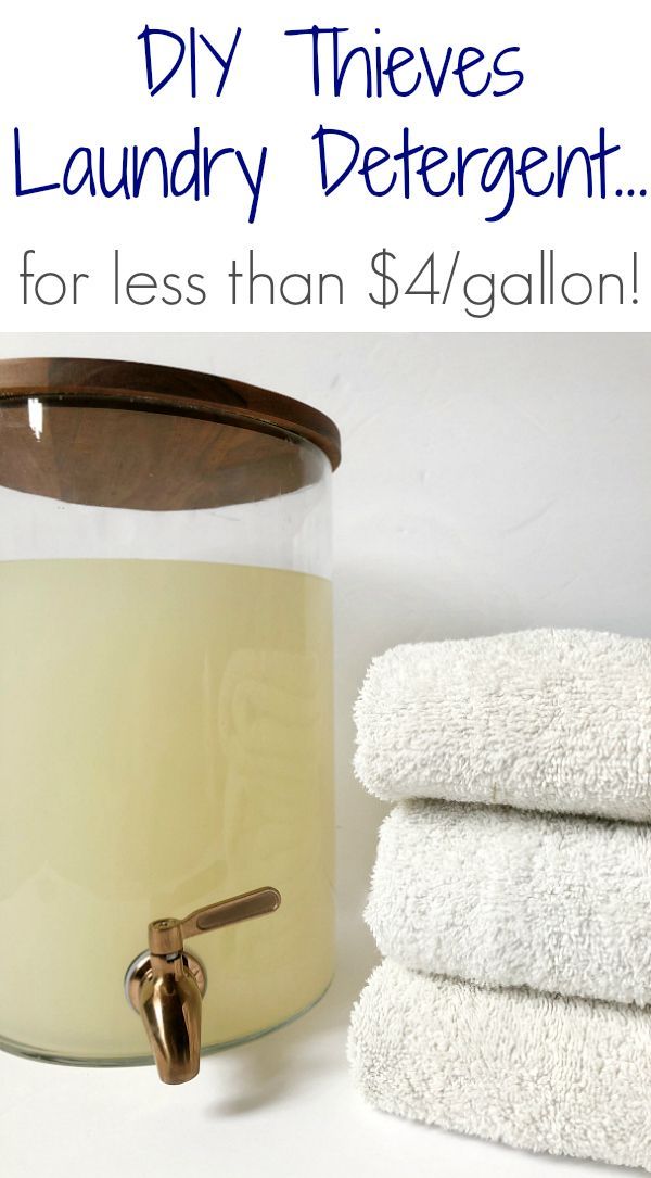 DIY Thieves Laundry Detergent... for less than $5 a Gallon -   25 diy soap laundry
 ideas