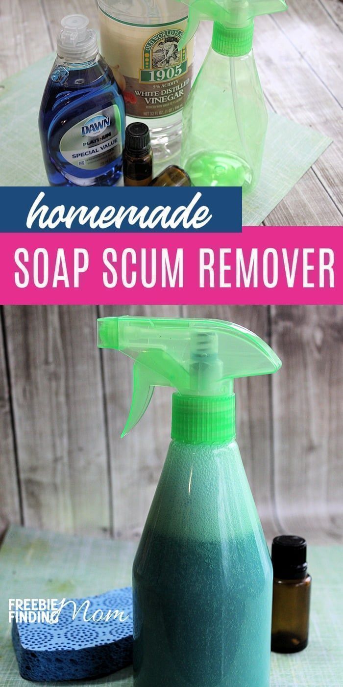 Homemade Soap Scum Remover -   25 diy soap laundry
 ideas