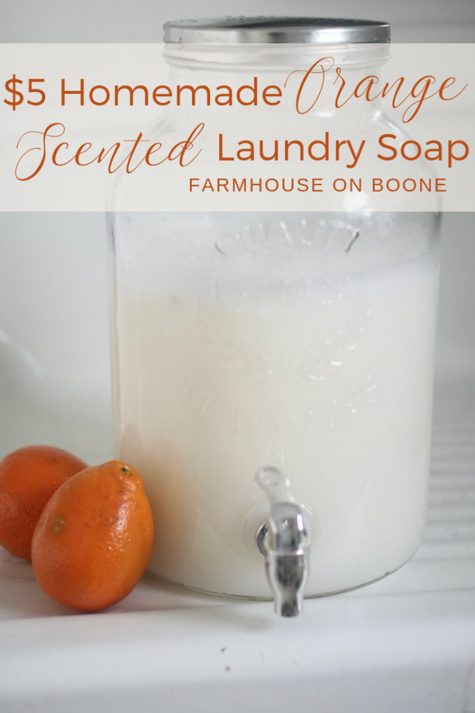 How to Make Homemade Orange Scented Laundry Soap -   25 diy soap laundry
 ideas