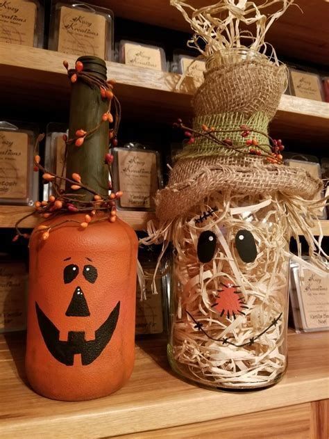 Image result for wine bottle scarecrow craft -   25 halloween wine bottle
 ideas