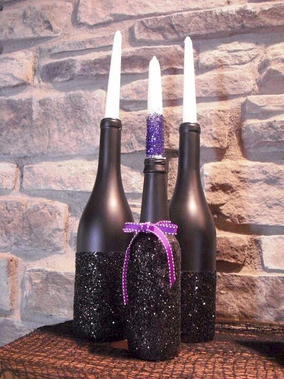 Creative Ways To Use Wine Bottles As Halloween Decor -   25 halloween wine bottle
 ideas