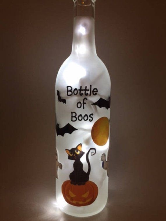 25 halloween wine bottle
 ideas