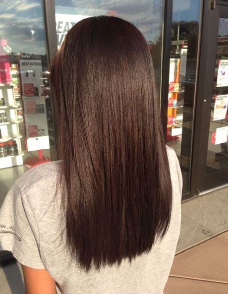 Chocolate Brown Straight Hairstyles Ideas 2018 -   25 long style straight
 ideas