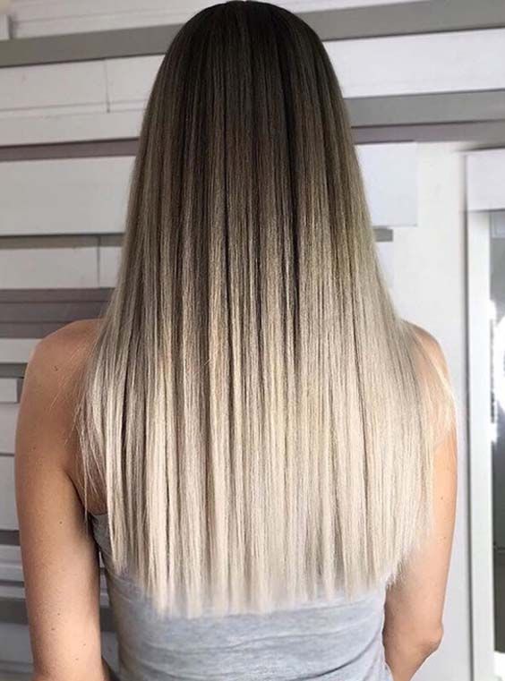 44 Perfectly Blended Sleek Straight Hairstyles for 2018 -   25 long style straight
 ideas