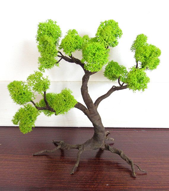 Artificial bonsai tree zen garden tree  imitate wire tree sculpture preserved moss -   10 zen garden tree
 ideas