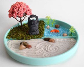 Mini Zen Garden // Ocean Sand Garden // Desk Accessory // DIY Kit // Driftwood Beach Tabletop Decor // Sand Art // Meditation // Fidget Toy -   10 zen garden tree
 ideas