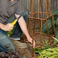 How to Build a Copper Trellis -   13 copper garden art
 ideas
