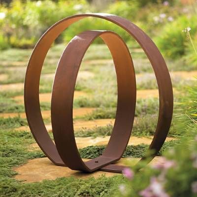 Orb Garden Sculpture -   13 copper garden art
 ideas