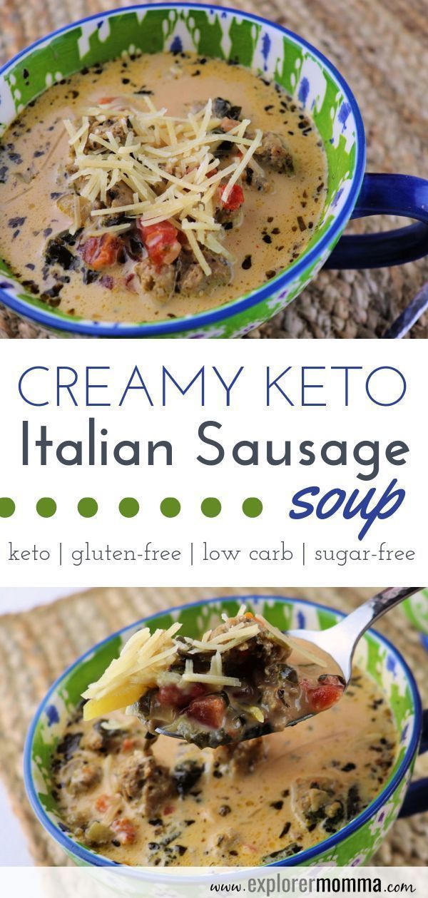 Creamy Keto Italian Sausage Soup -   13 gluten free italian recipes
 ideas