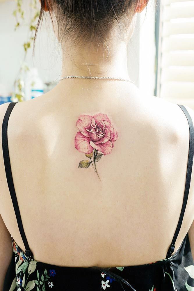 33 Rose Tattoos And Their Origin, Symbolism, And Meanings -   14 pink rose tattoo
 ideas