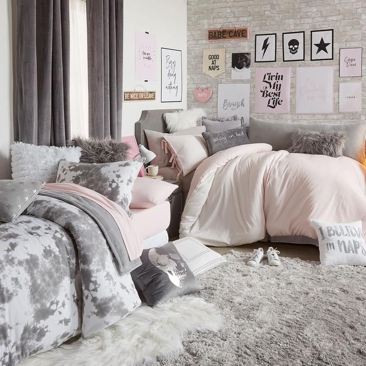Sasha Stripe Comforter and Sham Set - Twin/Twin XL -   15 dorm decor bedding
 ideas