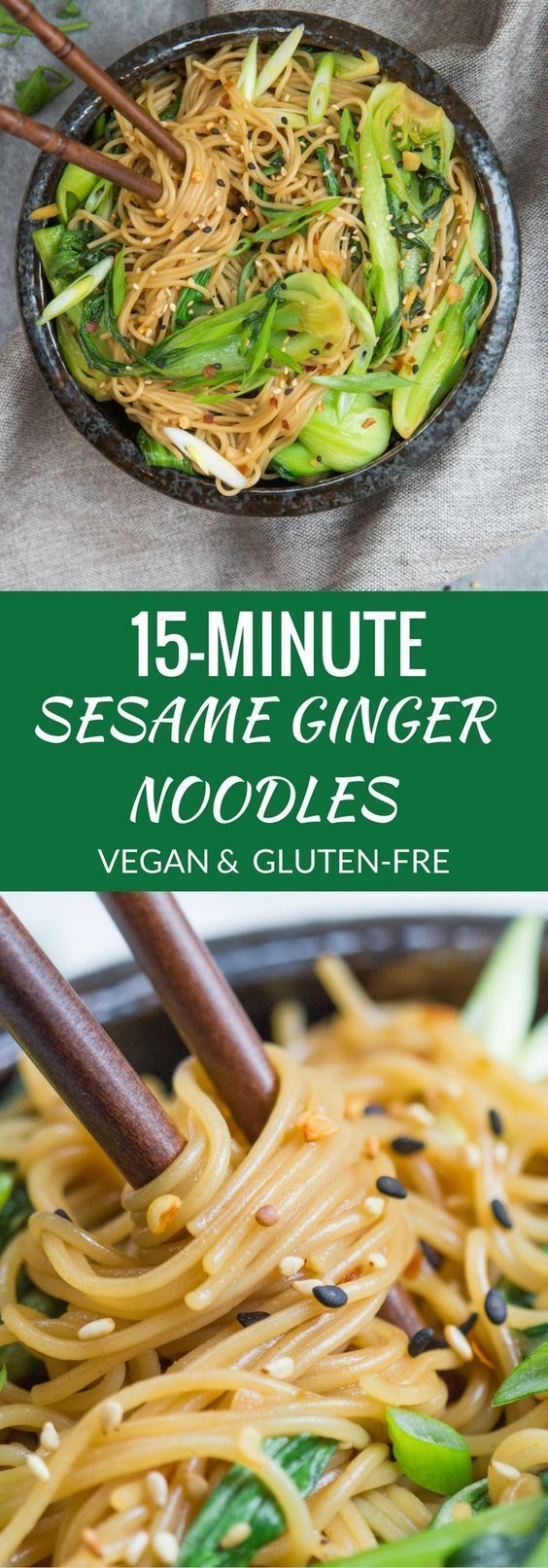15 minute sesame ginger noodles