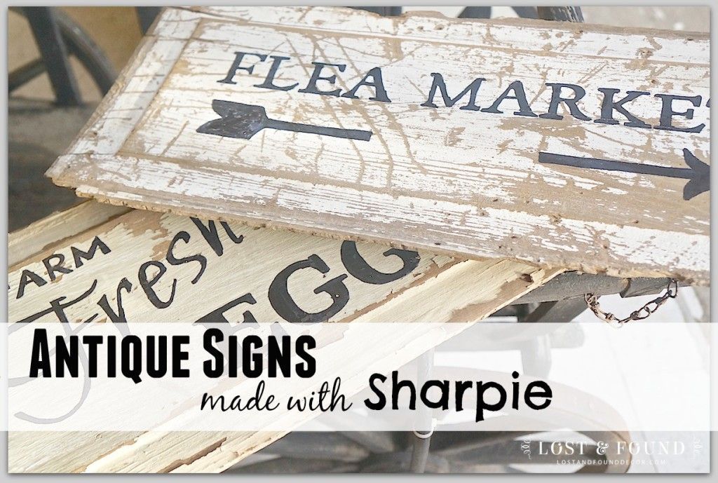 How to Make an Antique Sign -   15 sharpie crafts on wood
 ideas