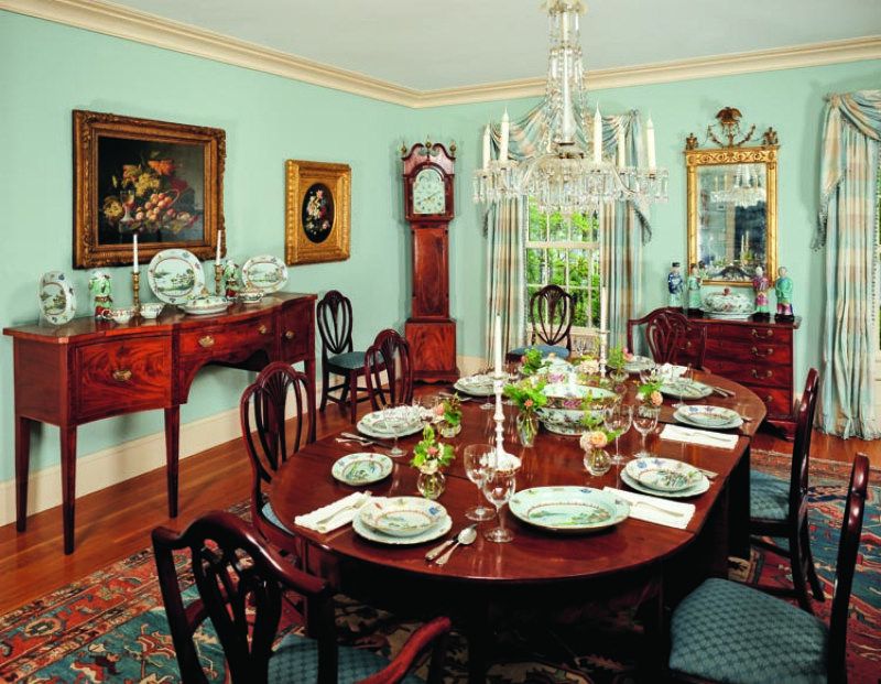 A Passion for Antiques in Maine -   16 antique decor dining
 ideas