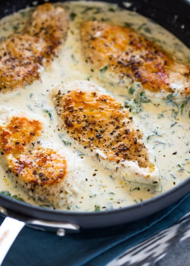 Creamy Garlic Parmesan Chicken Is a Dinner Winner -   17 delicious dinner recipes
 ideas