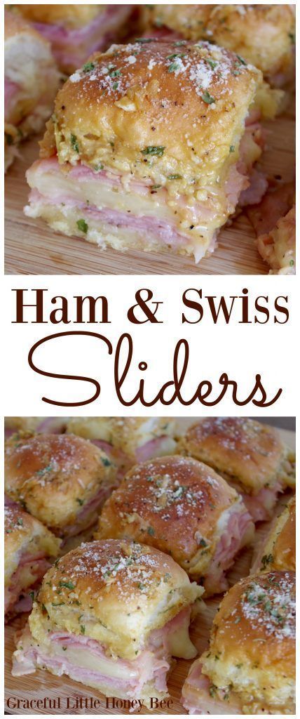 Ham and Swiss Sliders -   17 delicious dinner recipes
 ideas