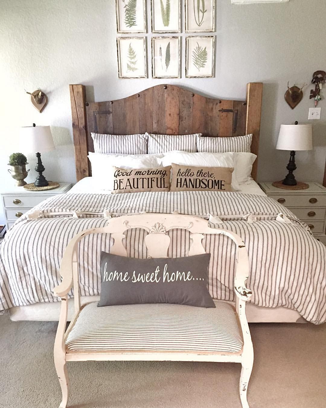 40+ Incredible Rustic Farmhouse Style Master Bedroom Ideas -   17 farmhouse style garden
 ideas