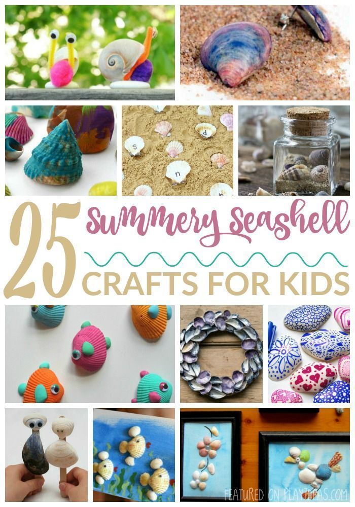 25 Summery Seashell Crafts For Kids -   17 seashell crafts awesome
 ideas