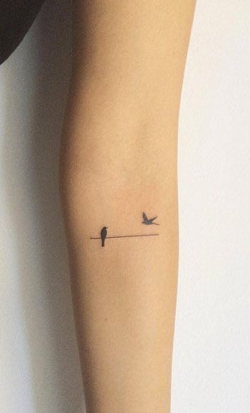 75 Awesome Small Tattoo Ideas for Women -   17 tiny tattoo bird
 ideas