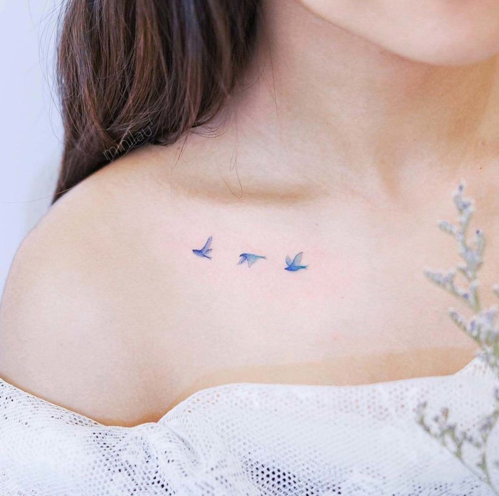 60 Tiny Tattoos That Demand Your Attention -   17 tiny tattoo bird
 ideas