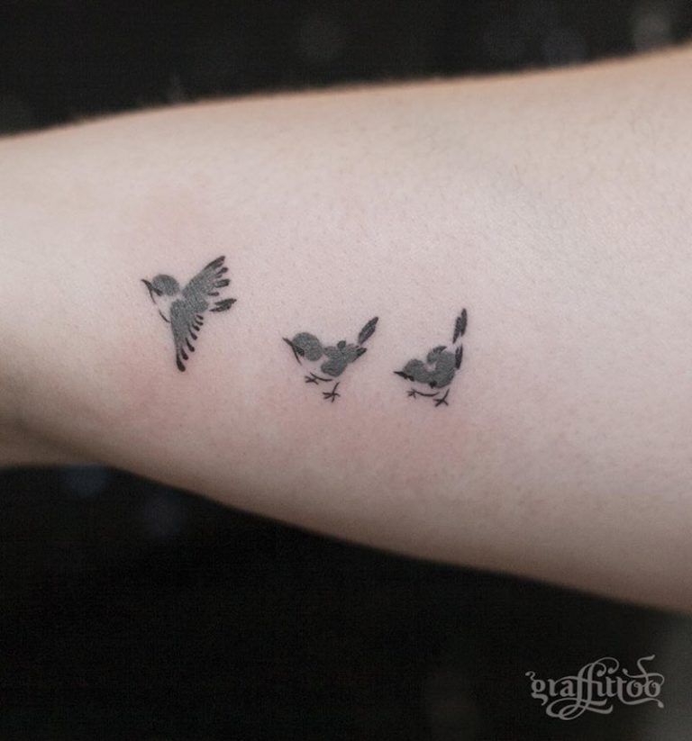 100 Of The Best Small Tattoos -   17 tiny tattoo bird
 ideas