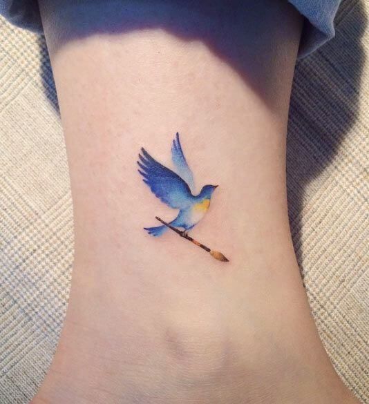 20 Bird Tattoos for Women -   17 tiny tattoo bird
 ideas