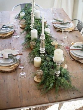 30+ Absolutely stunning ideas for Christmas table decorations -   18 christmas dining decor
 ideas
