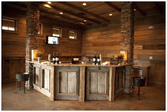 14 Rustic Basement Ideas that Are Anything But Basic -   18 diy home bar ideas