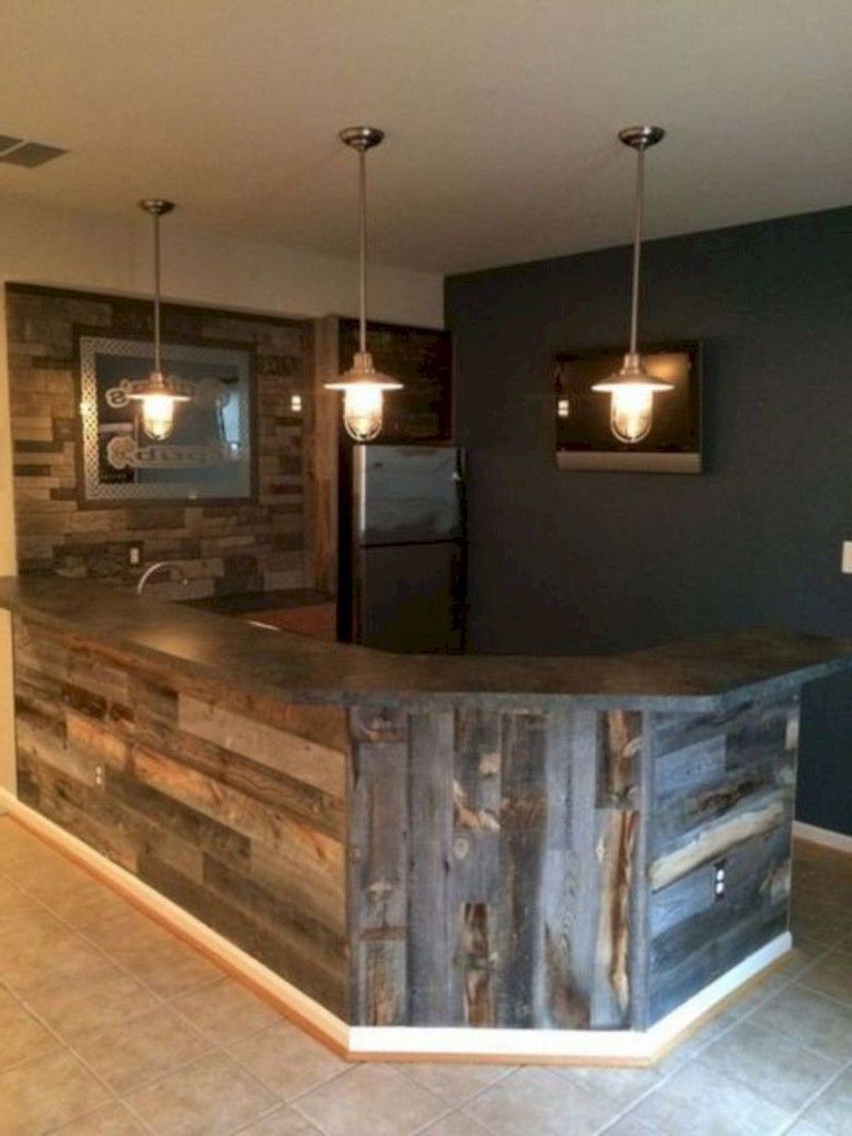 30+ Simple Pallet Bar DIY Ideas for Your Home Decor -   18 diy home bar
 ideas