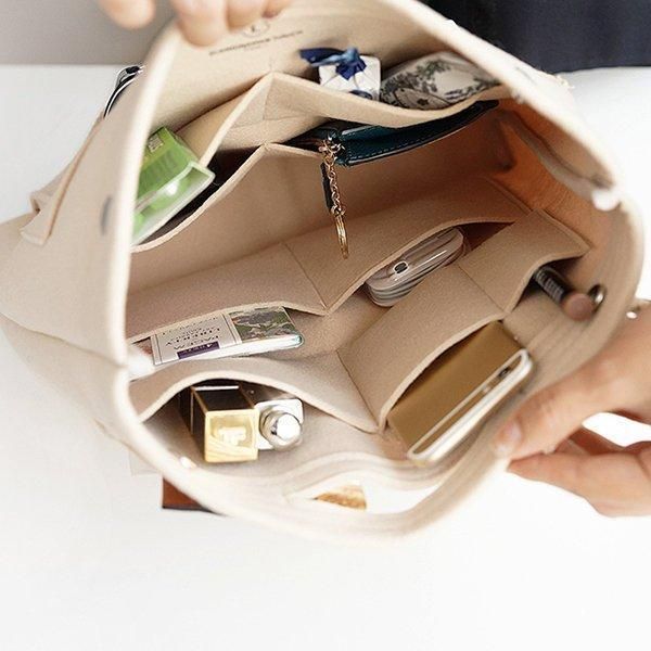 Multi-Pocket Handbag Organizer -   19 diy bag organizer
 ideas