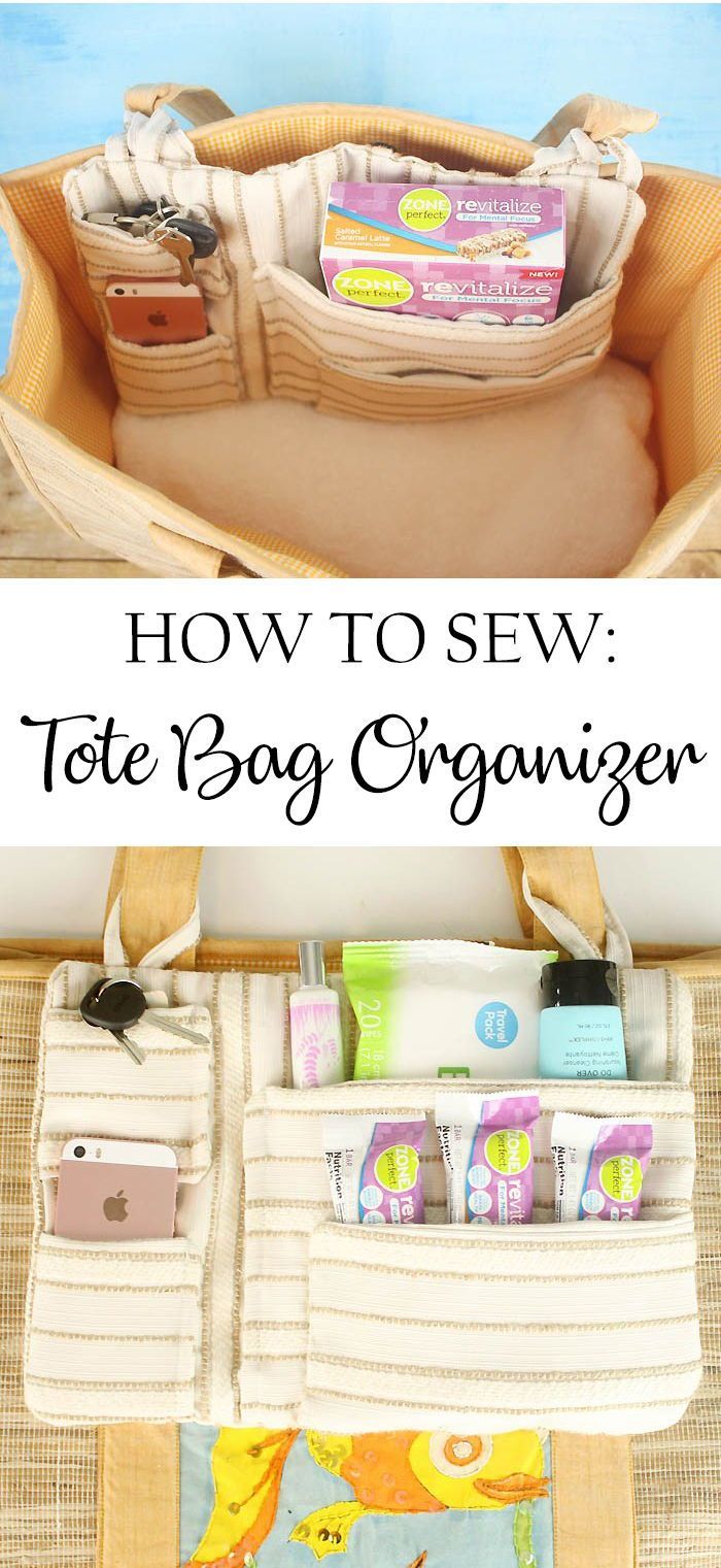 DIY Tote Bag Organizer & Everyday Wellness -   19 diy bag organizer
 ideas