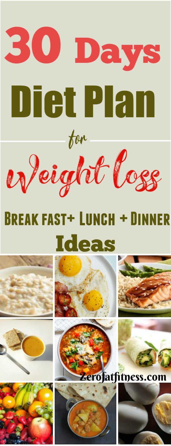 30 Days Diet Plan for Weight Loss - Healthy Meal Plan That Works -   19 easy protein diet
 ideas