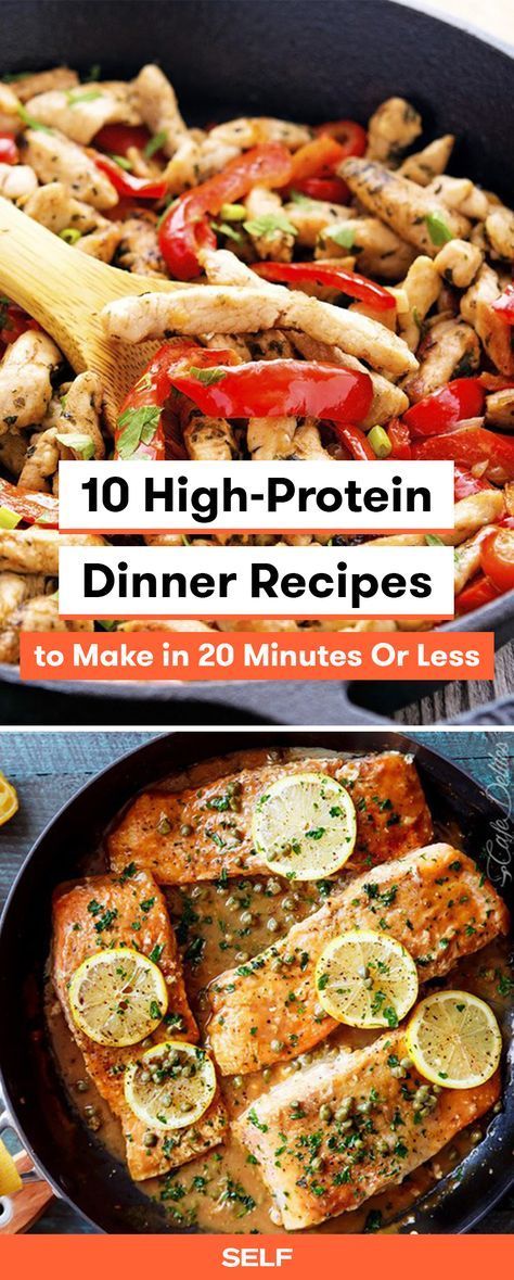 27 High-Protein Dinners You Can Make In 20 Minutes Or Less -   19 easy protein diet
 ideas