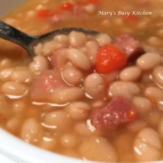 The Best Ham and Navy Bean Soup ~ Gluten free, low fat & rich in fiber -   19 gaps diet beans
 ideas