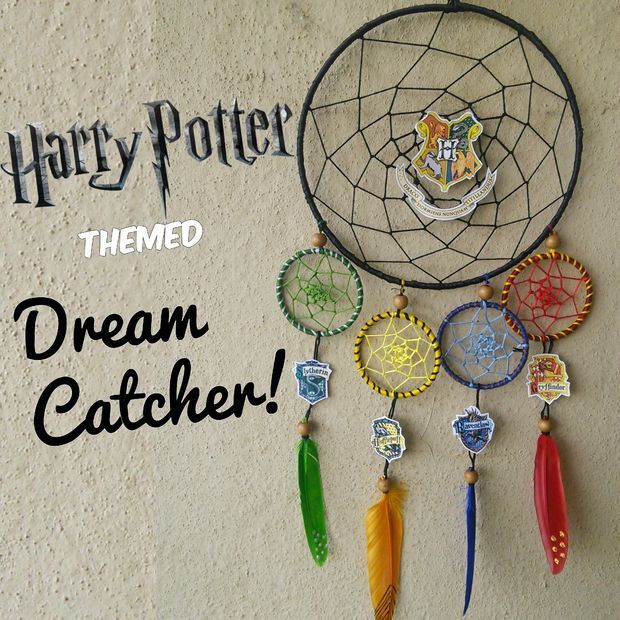 Harry Potter Themed Dream-Catcher!!! -   19 harry potter diy gifts
 ideas